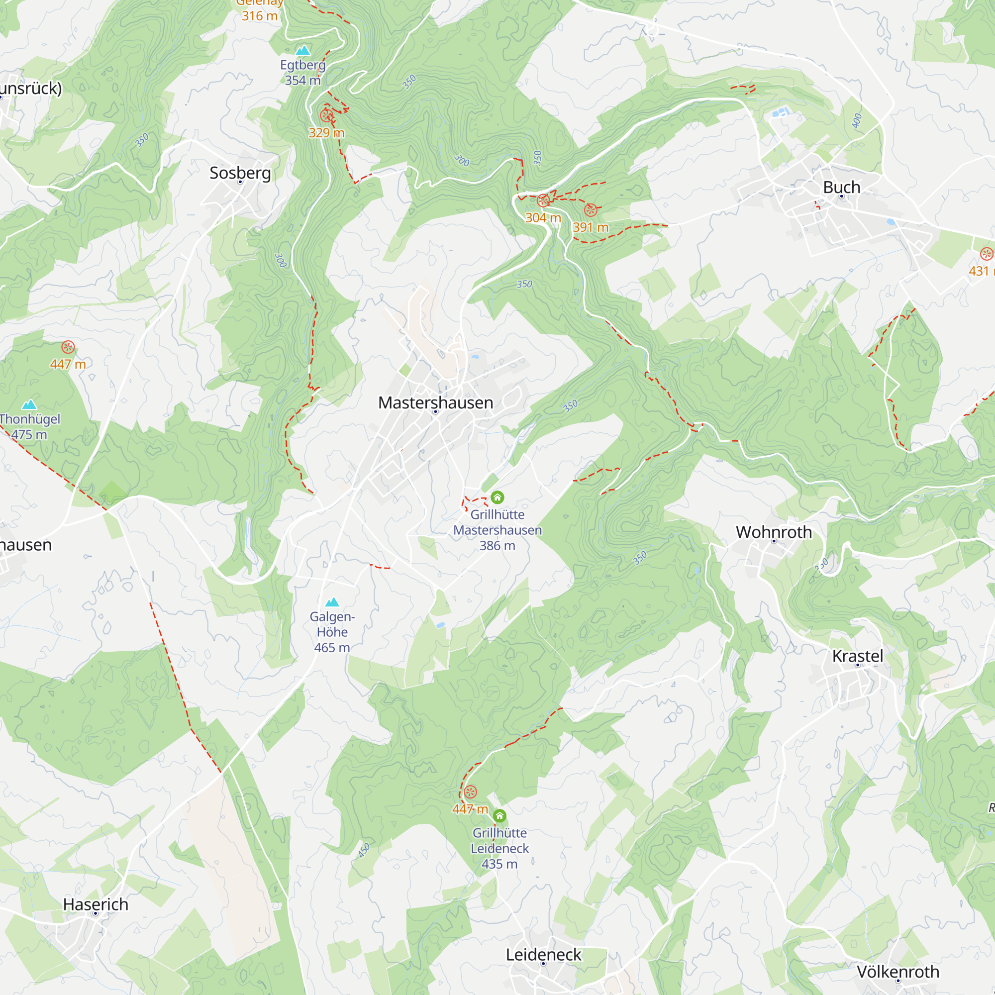 Grillhütte Mastershausen map