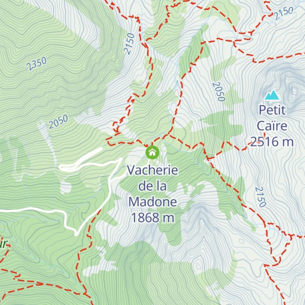 Map of Vacherie de la Madone