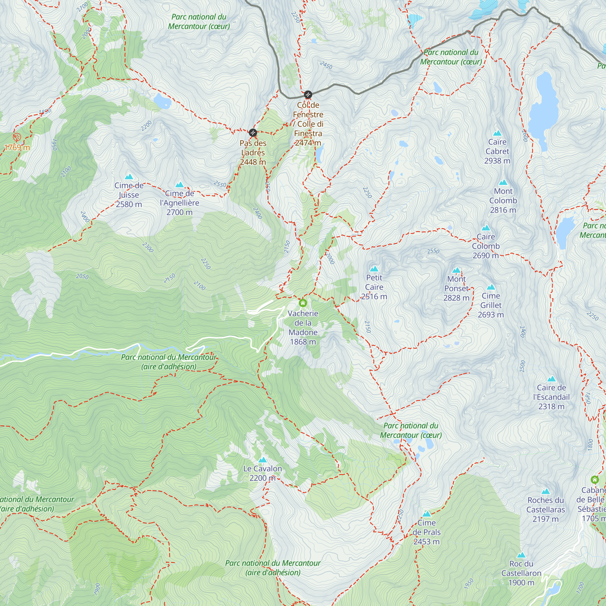 Vacherie de la Madone map