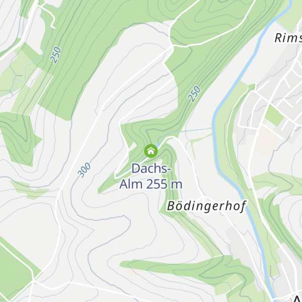 Map of Dachs-Alm