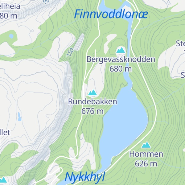 Map of Rundebakken