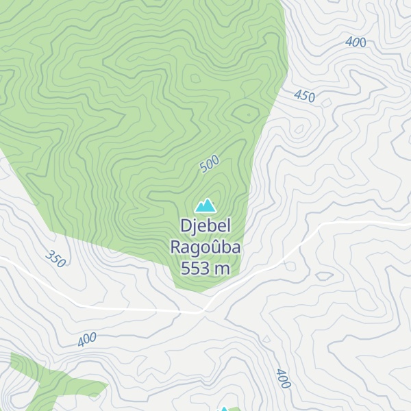 Map of Djebel Ragoûba
