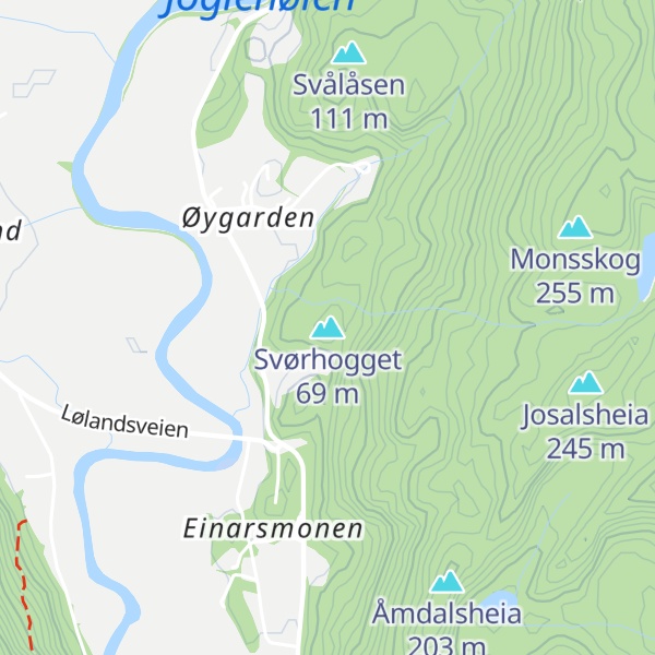 Map of Svørhogget