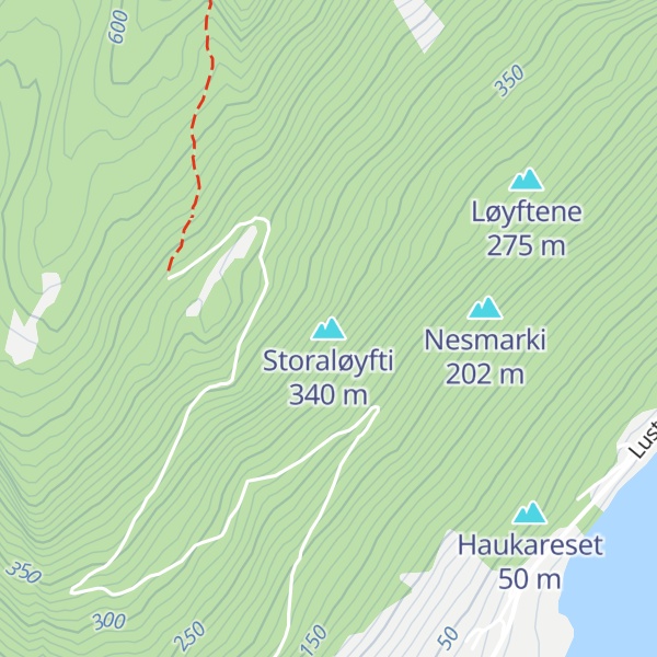 Map of Storaløyfti