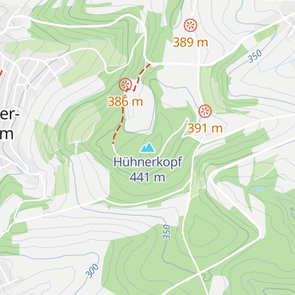 Map of Hühnerkopf