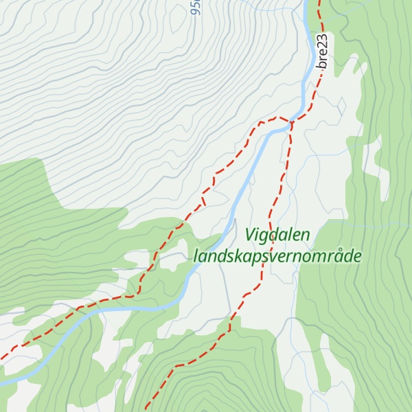 Map of Vigdalstøl