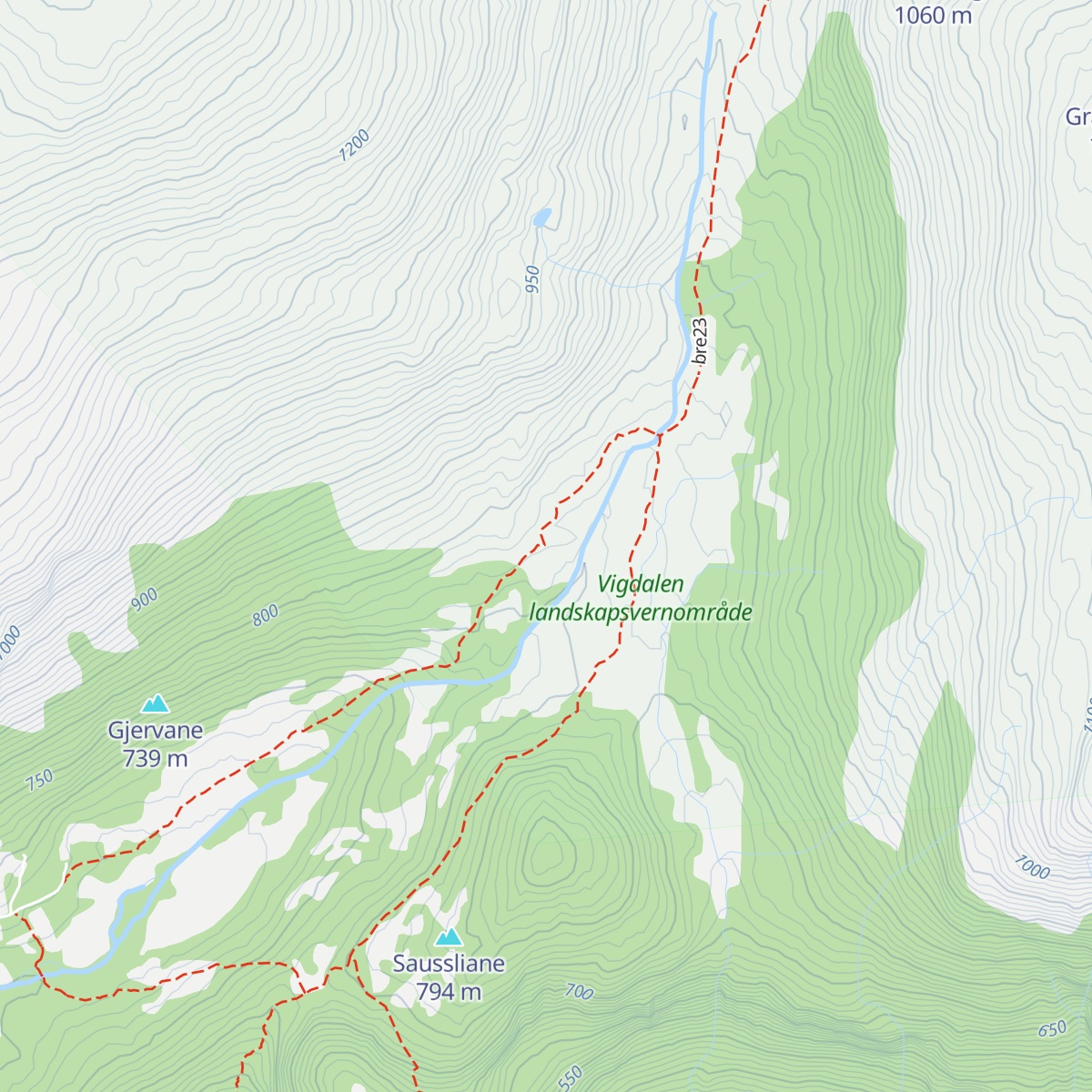 Vigdalstøl map