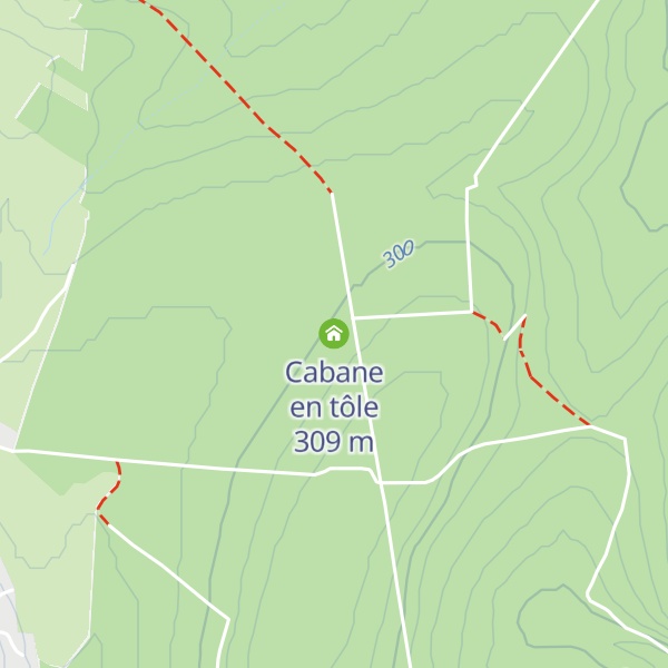 Map of Cabane en tôle
