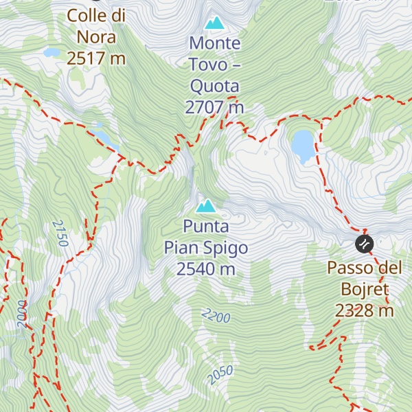 Map of Punta Pian Spigo
