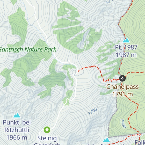 Map of Chänel Gantrisch
