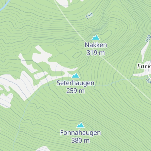Map of Seterhaugen