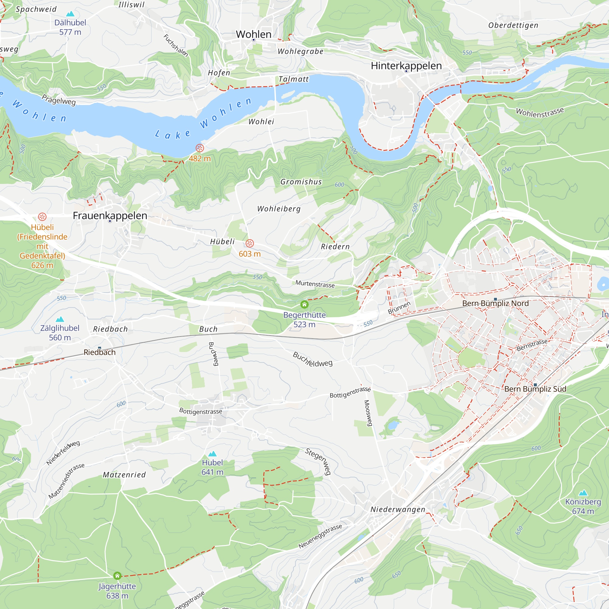 Begerthütte map