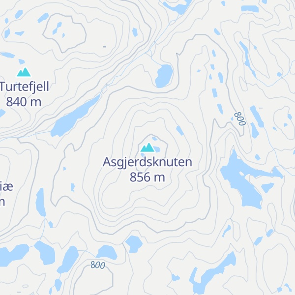 Map of Asgjerdsknuten