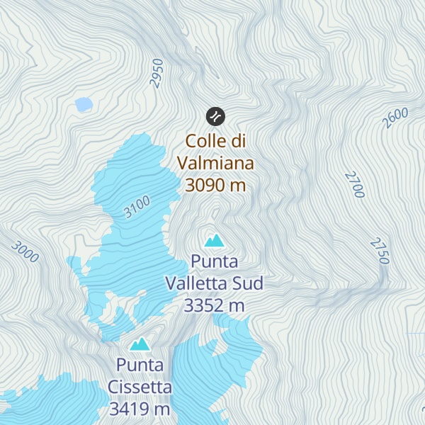 Map of Punta Valletta Nord