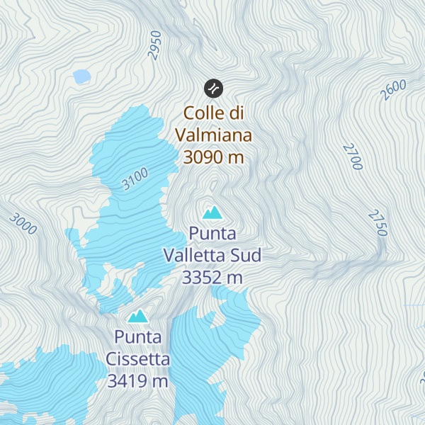 Map of Punta Valletta Sud
