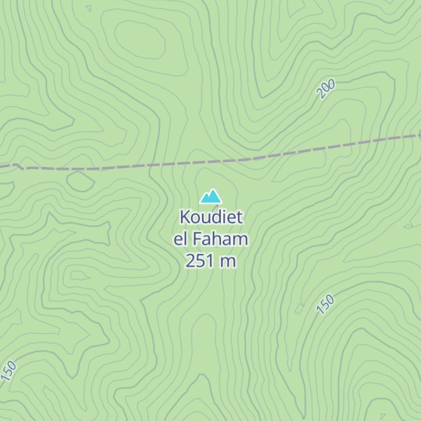 Map of Koudia Nekoub