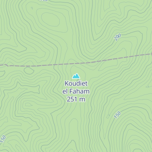 Map of Koudiet el Faham
