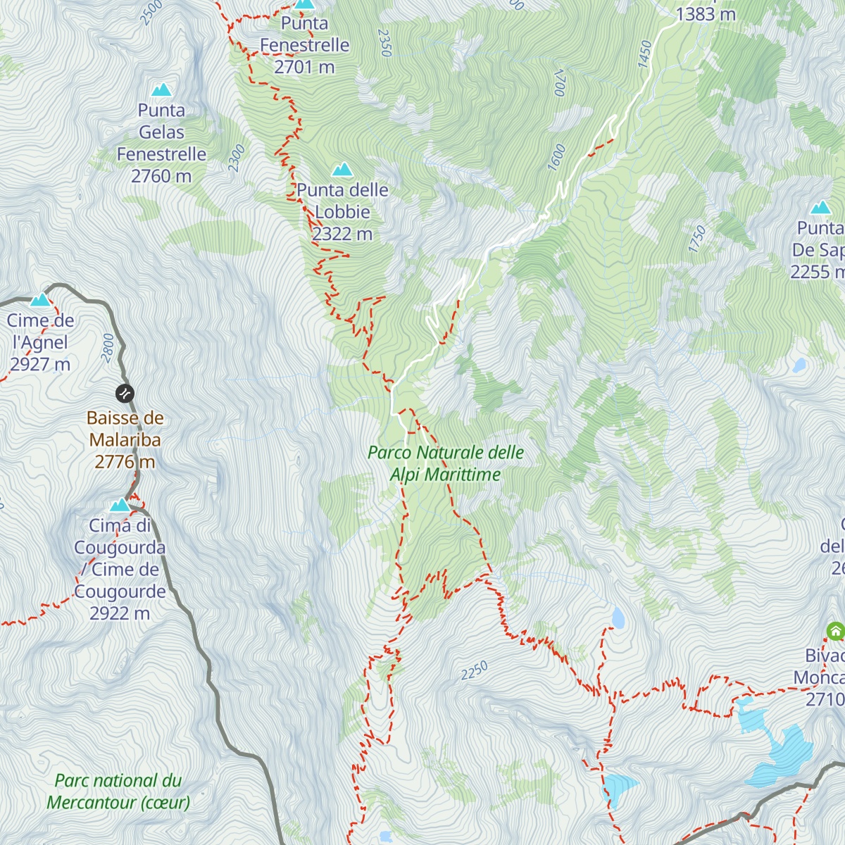 Rifugio Soria Ellena map