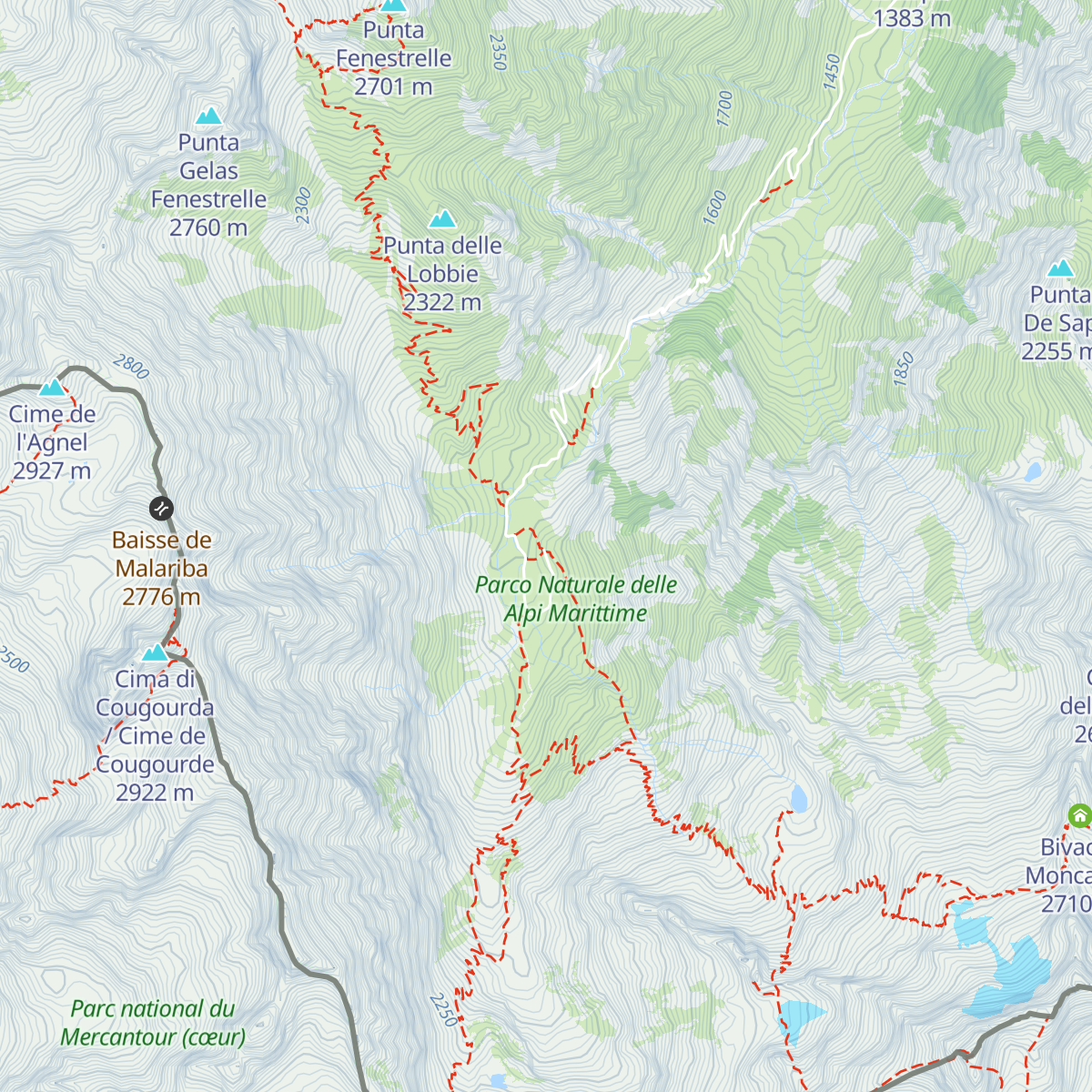 Rifugio Soria Ellena map