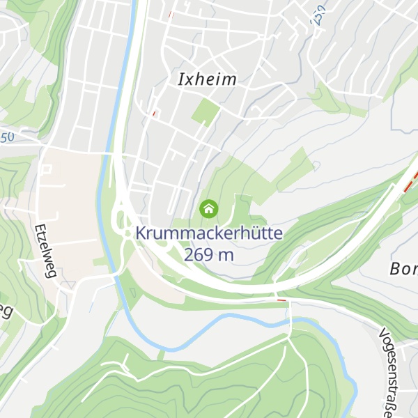 Map of Krummackerhütte