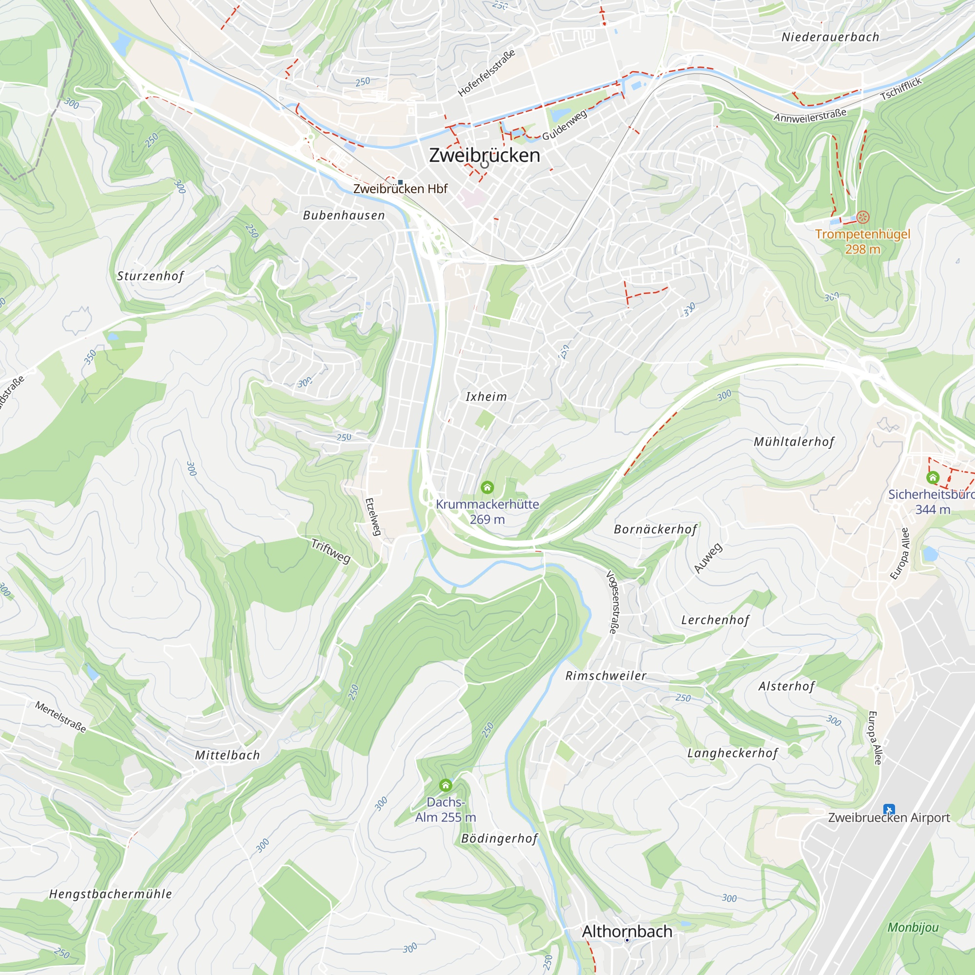 Krummackerhütte map