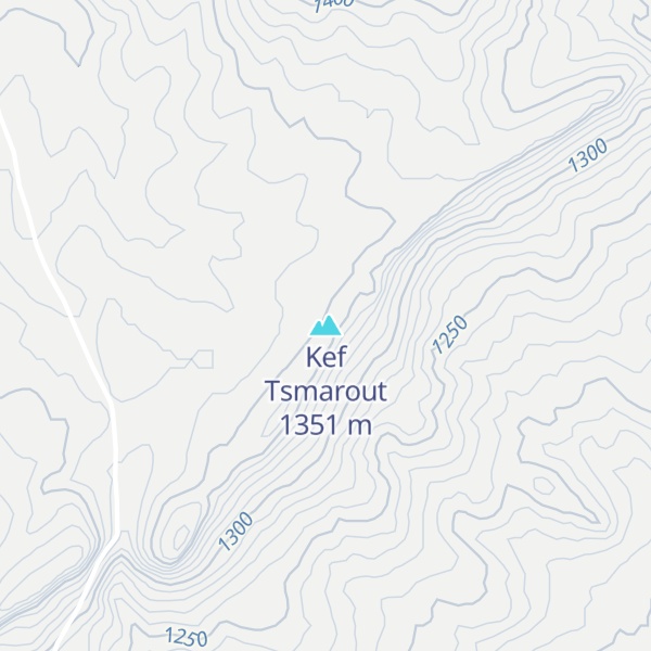 Map of Kef Tsmarout
