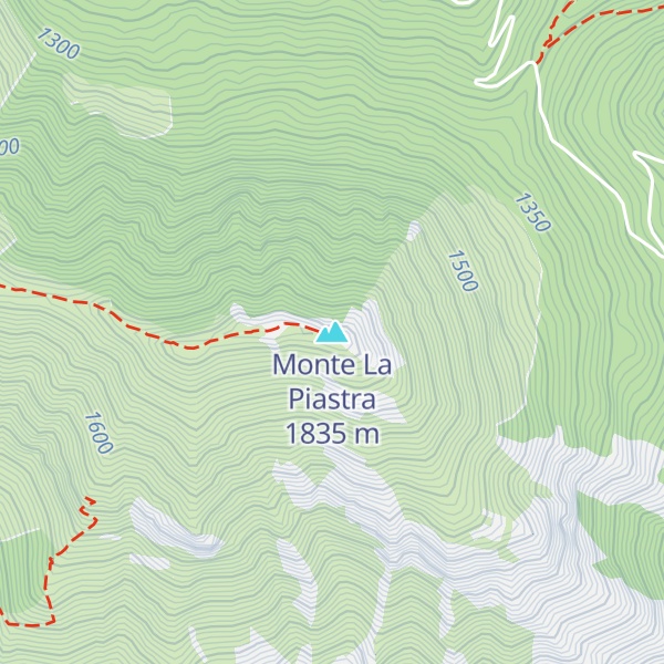 Map of Monte La Piastra