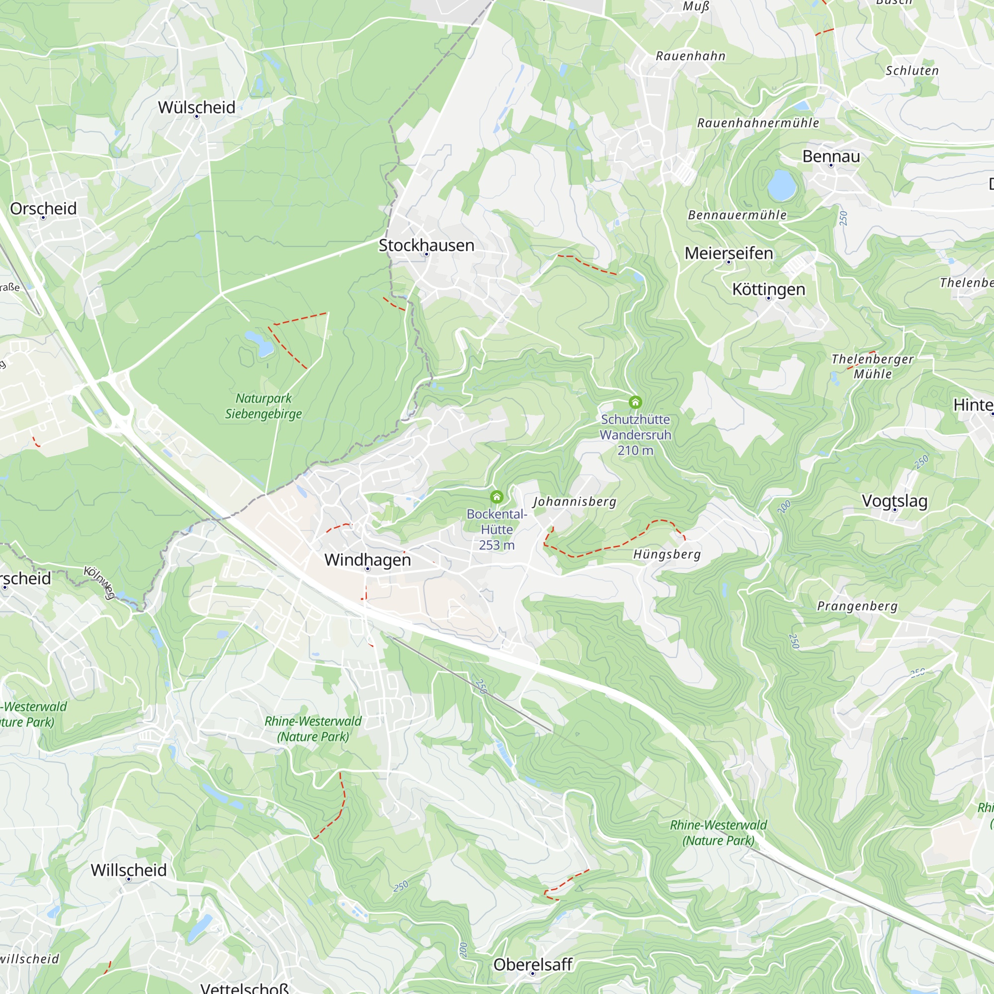Bockental-Hütte map