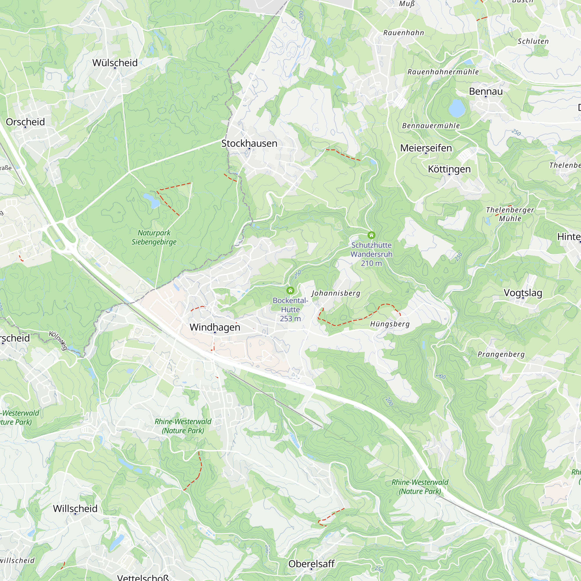 Bockental-Hütte map