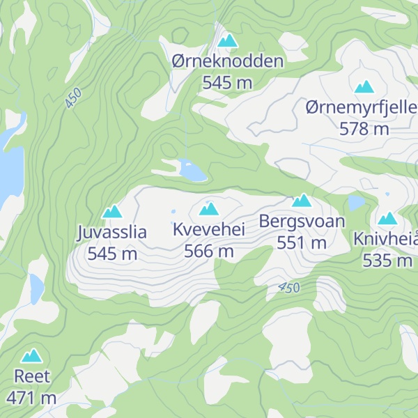 Map of Kvevehei