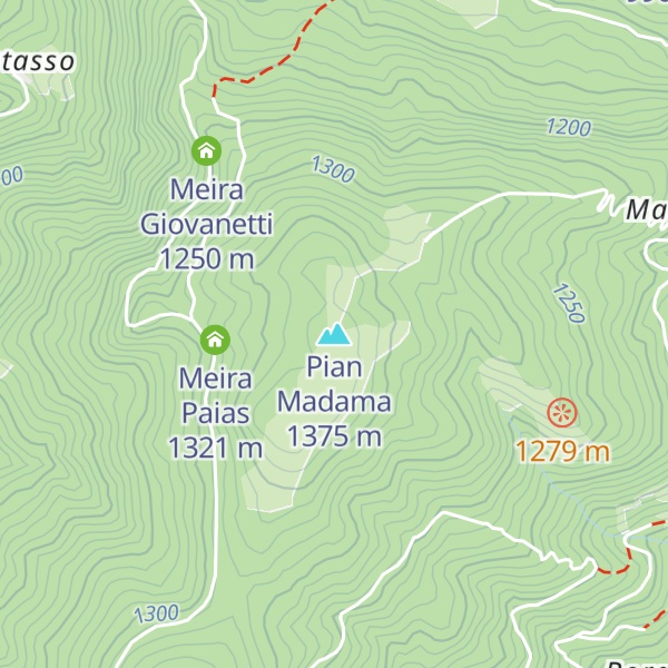 Map of Pian Madama