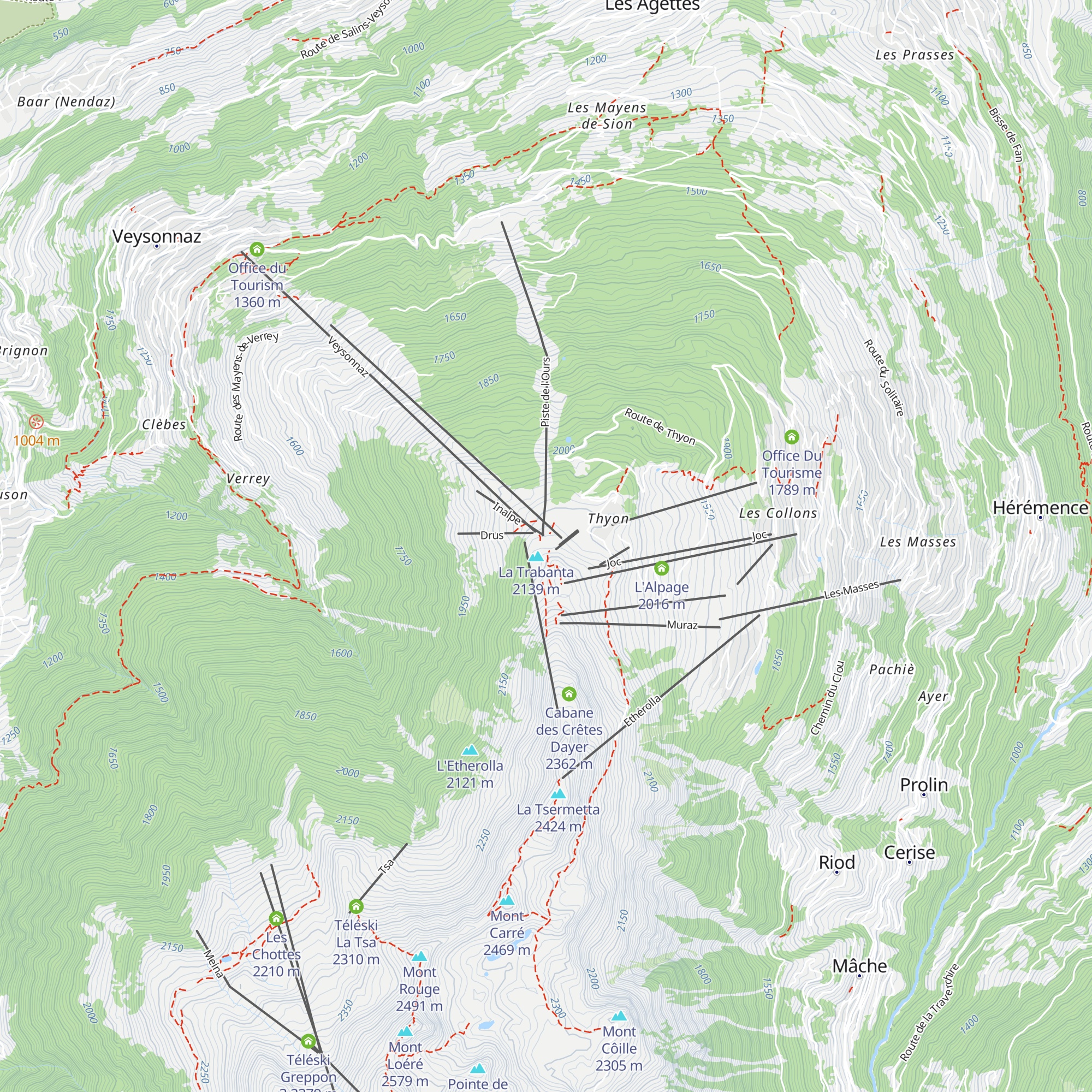 La Combyre map