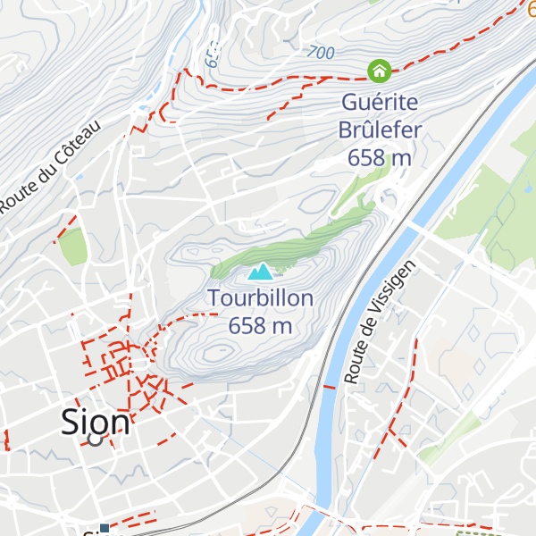 Map of Château de Tourbillon