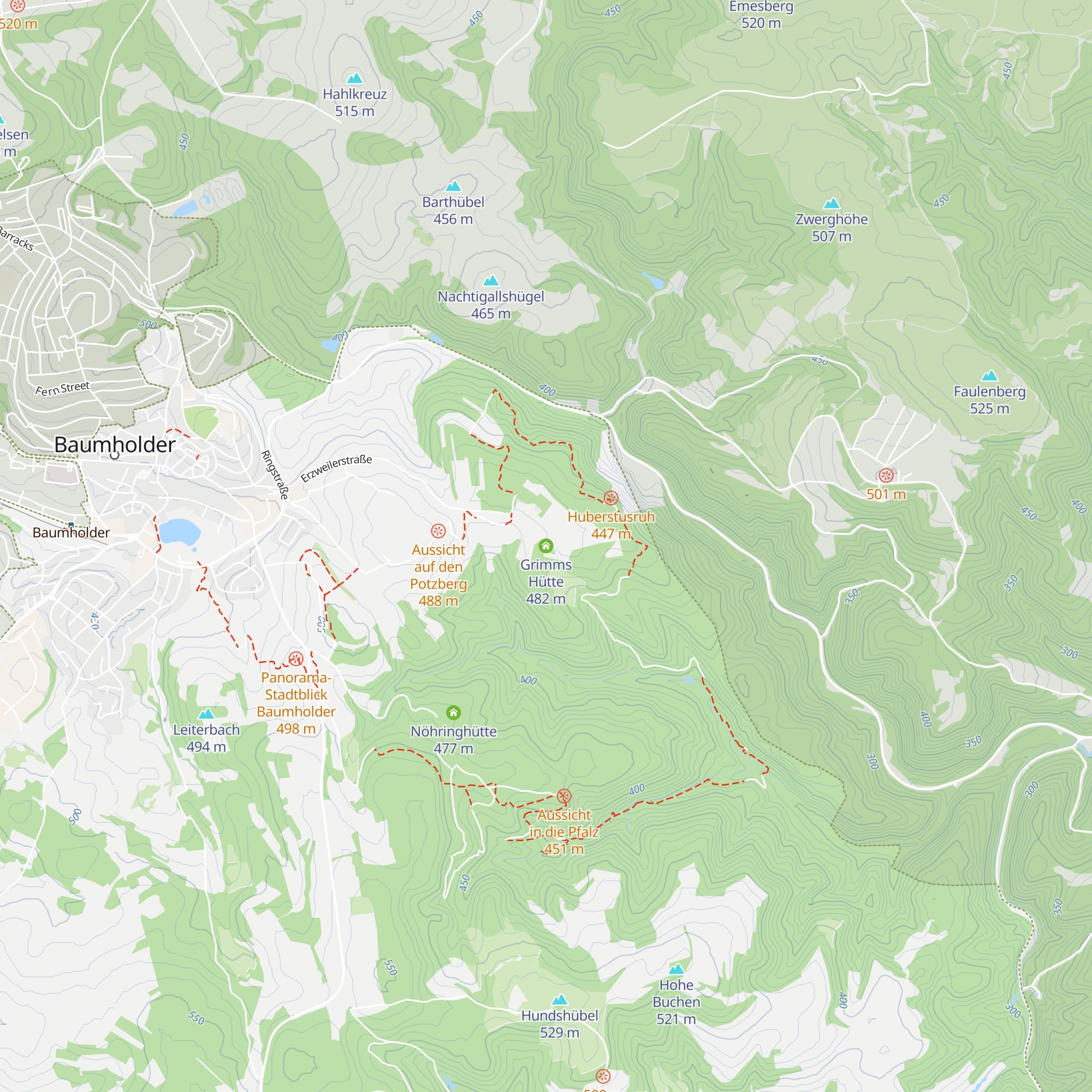 Grimms Hütte map