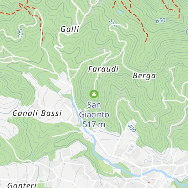 Map of San Giacinto
