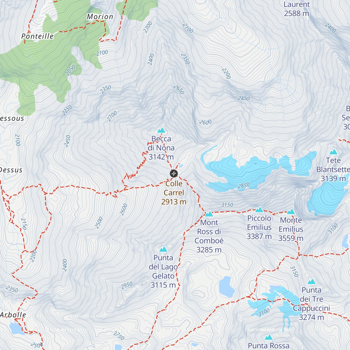 Bivacco Federigo Zullo map