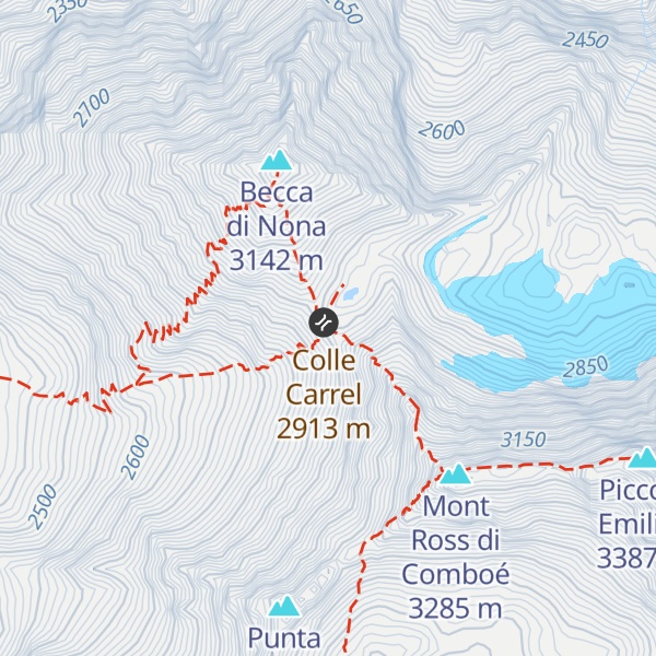 Map of Bivacco Federigo Zullo