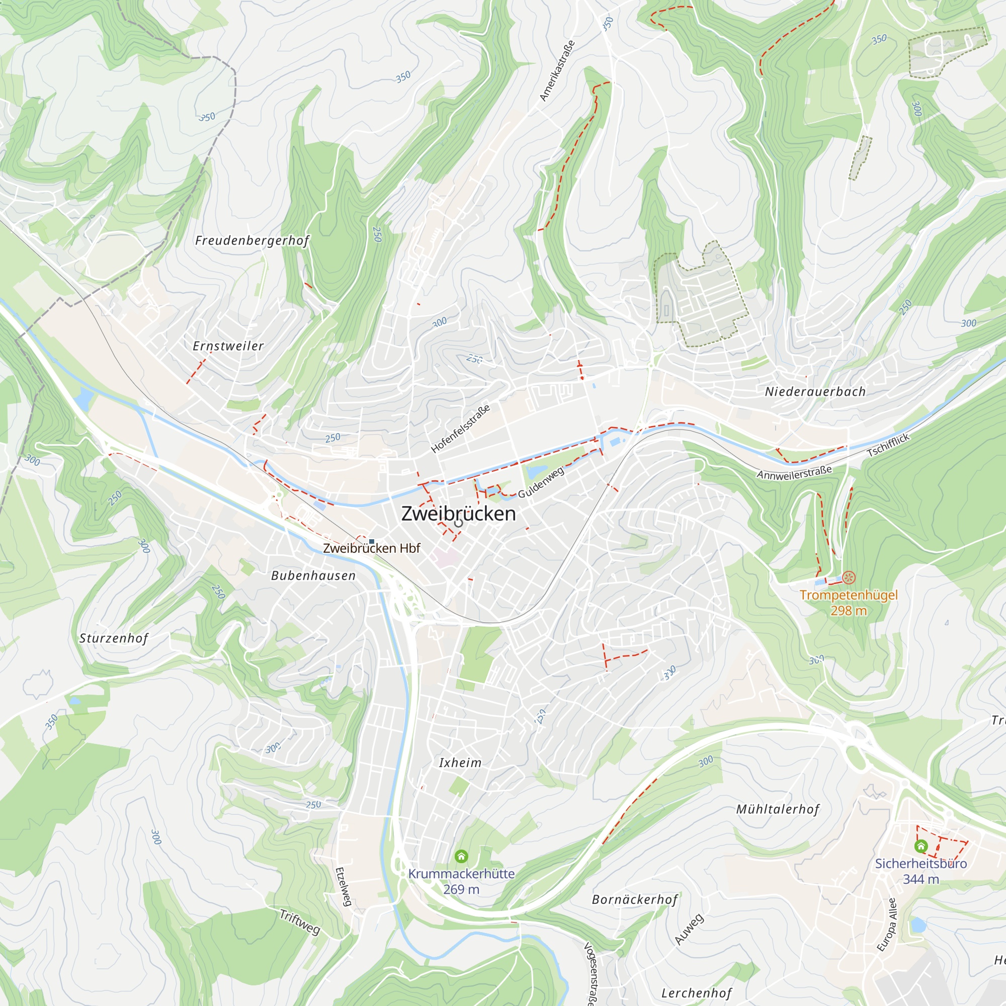 Gustl Groß Hütte map