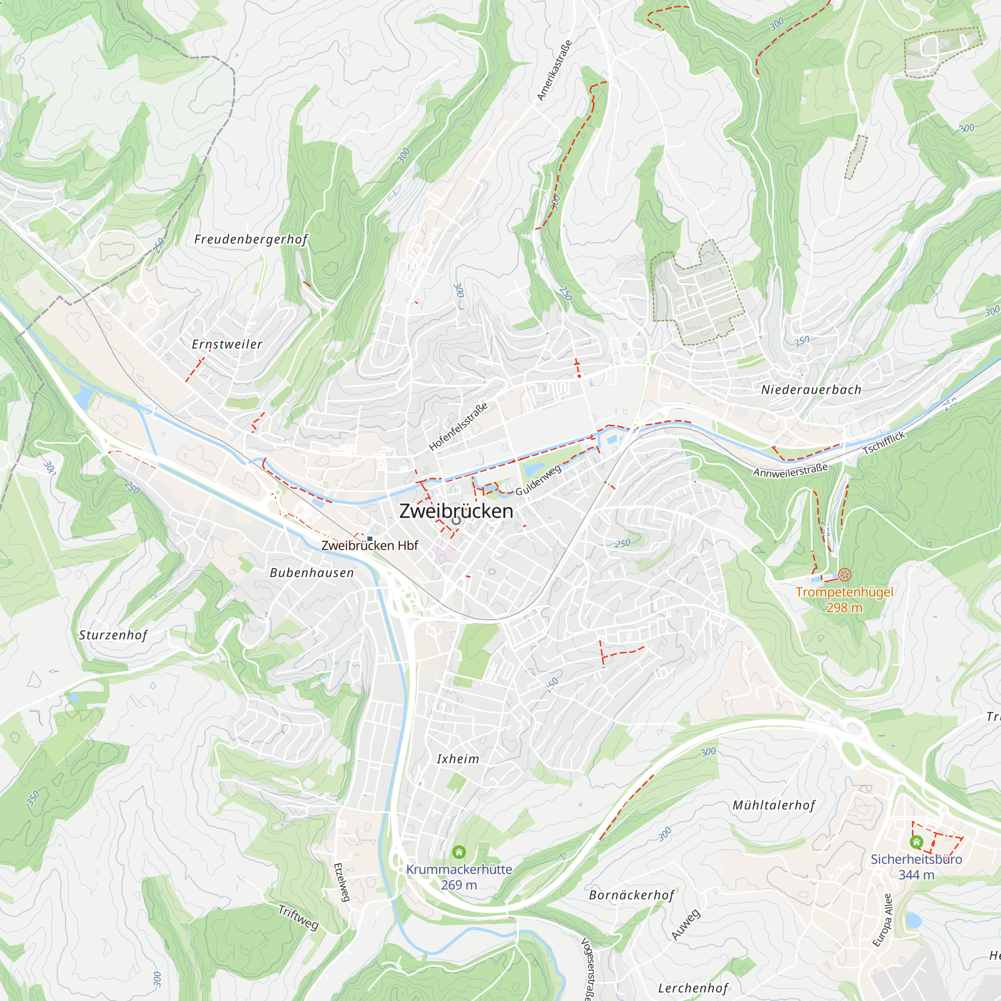 Gustl Groß Hütte map