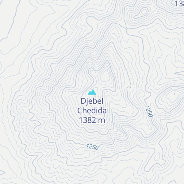 Map of Djebel Chedida