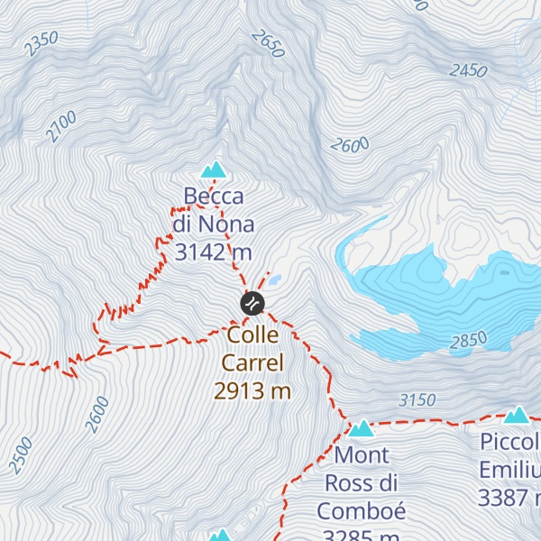 Map of Chalet Peccoz