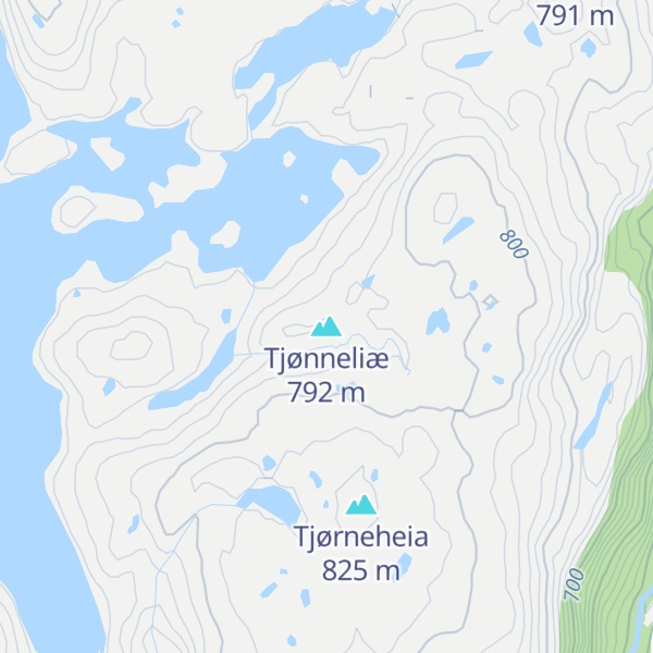 Map of Tjønneliæ