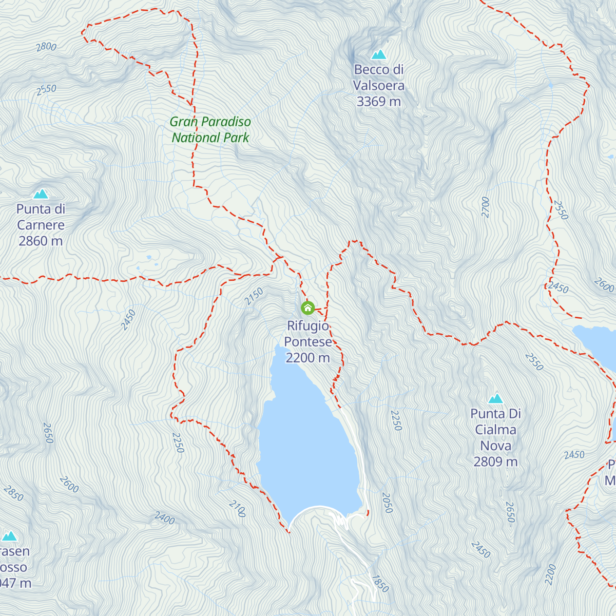 Rifugio Pontese map