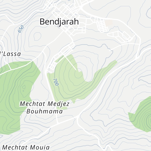 Map of Bou Choucha