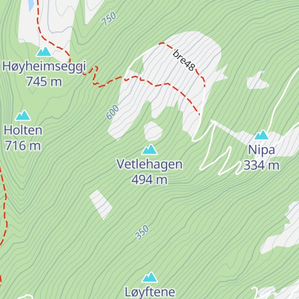 Map of Vetlehagen
