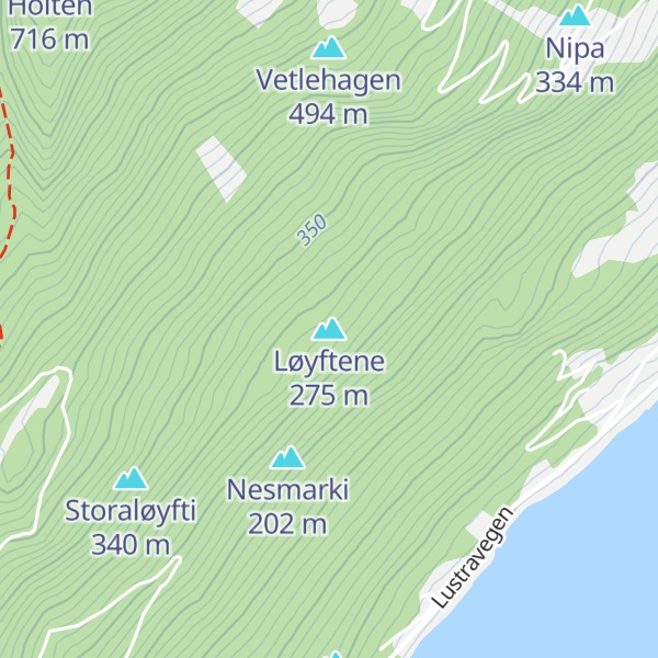 Map of Løyftene