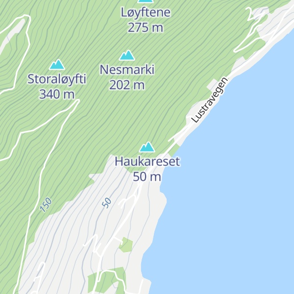 Map of Haukareset