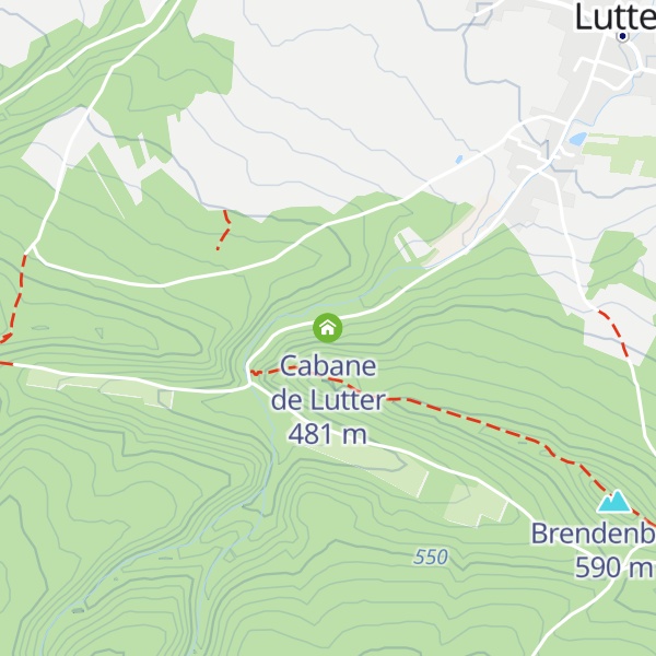 Map of Cabane de Lutter