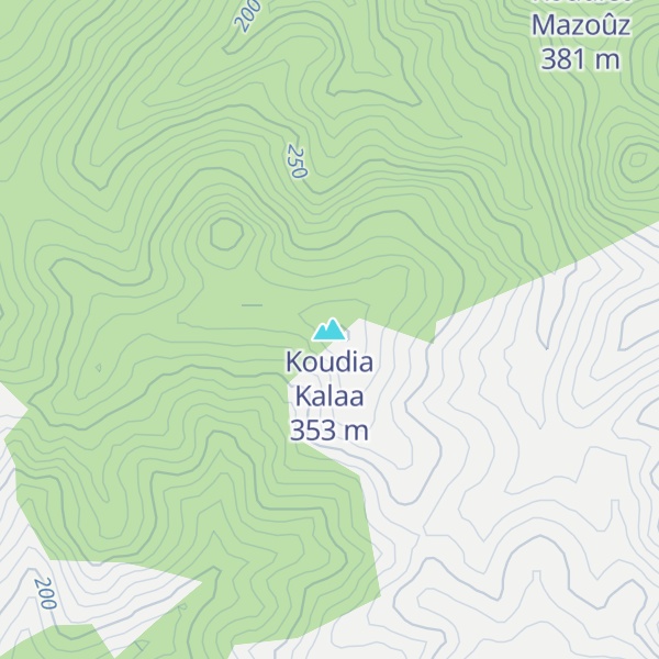 Map of Koudia Kalaa
