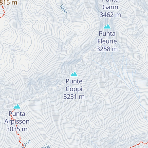 Map of Punte Coppi